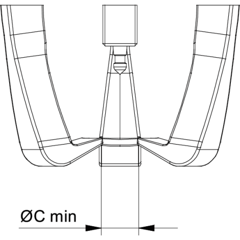 Poręczny, 3-ramienny ściągacz przemysłowy 160 x 160 mm z przenoszeniem siły i samocentrującymi się nogami ściągacza Kukko kod: 45-3 - 3